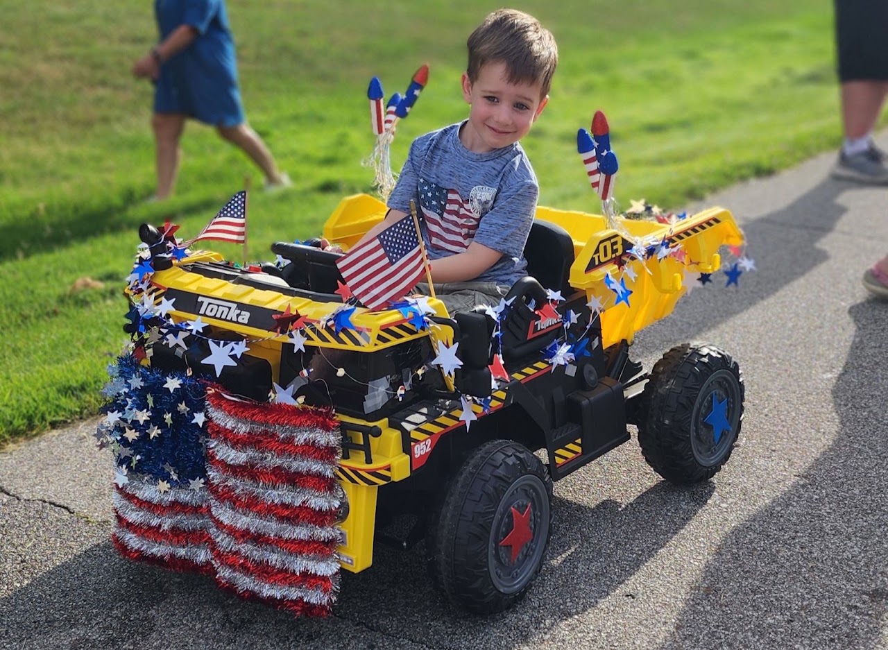 Neighborhood parade celebration
