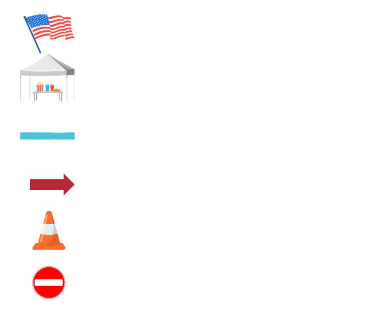 Parade Route Legend